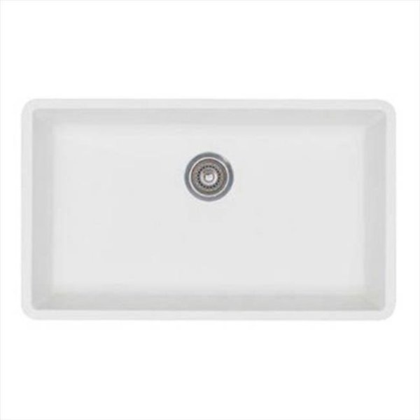 Blanco America Blanco America 440150 Precis Super Undermount Composite Single Bowl Kitchen Sink in White 440150